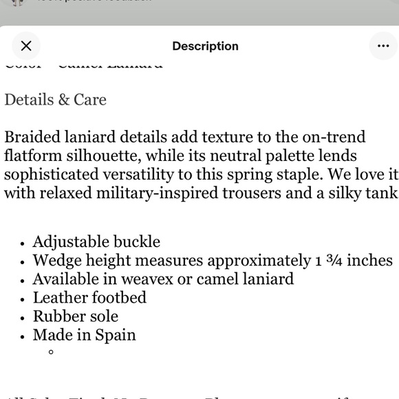 Stuart Weitzman Oncross Wedge Espadrille Platform Camel Alex Hoopla Sandal Sz 9 - Picture 4 of 9